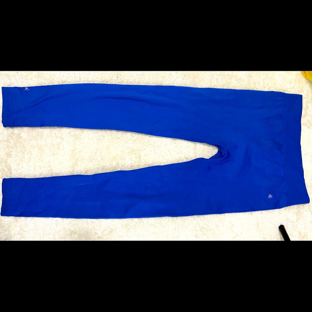 Blue tight warm workout leggings by katya…worn once only!
